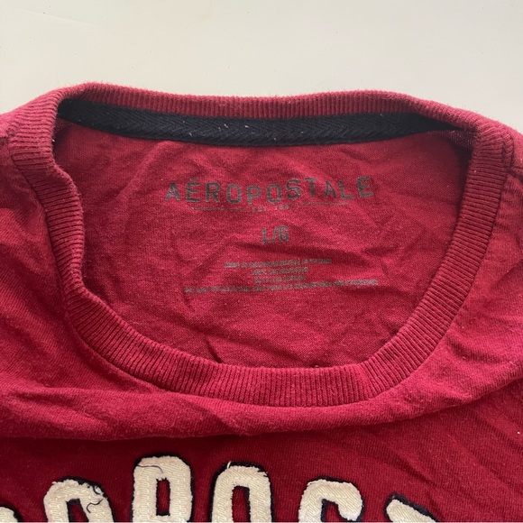 Aéropostale NY Men’s Red Vintage Graphic Tee - Picture 3 of 4